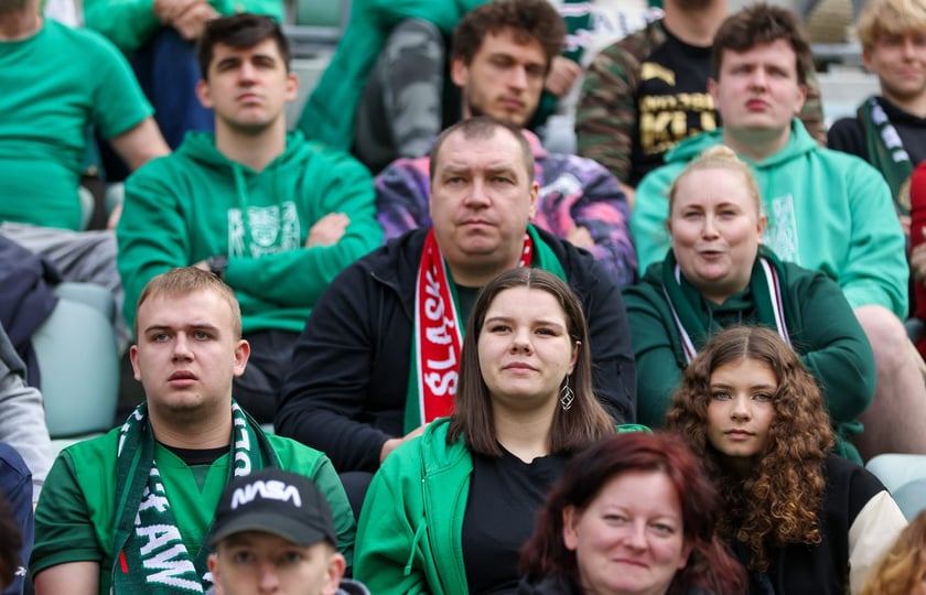 Na zdjęciach mecz Śląska Wrocław z GKS Katowice na Tarczyński Arenie w sobotę 19 kwietnia