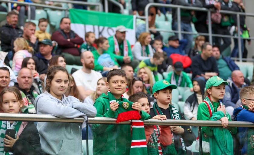Na zdjęciach mecz Śląska Wrocław z GKS Katowice na Tarczyński Arenie w sobotę 19 kwietnia