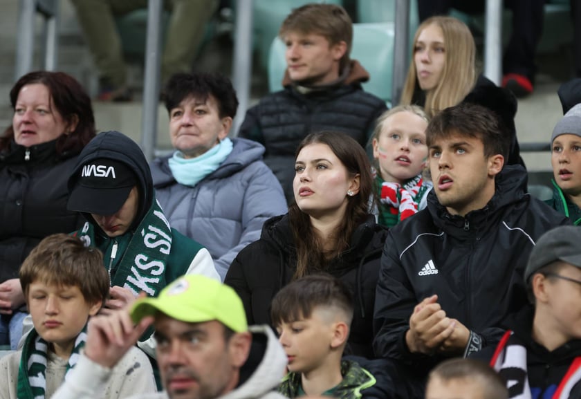 Kibice na meczu Śląska z Jagiellonią