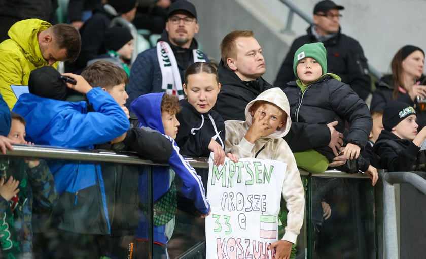 Kibice na meczu Śląska z Jagiellonią