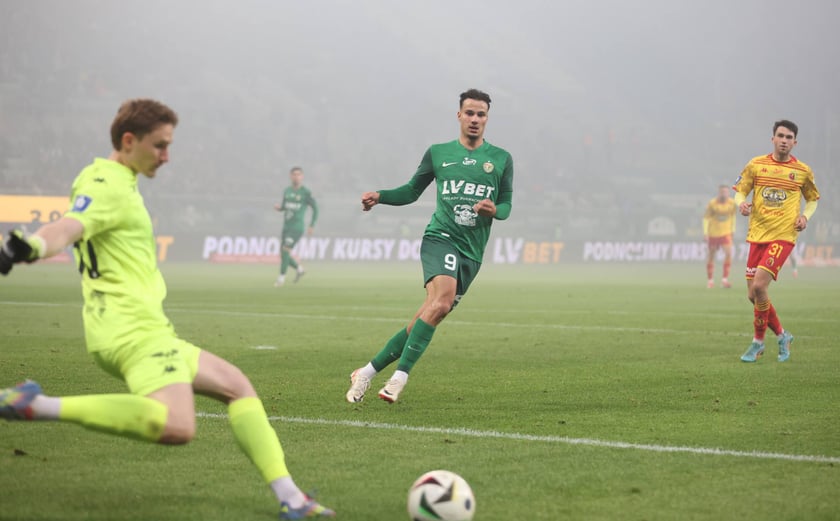 Kibice na meczu Śląska z Jagiellonią