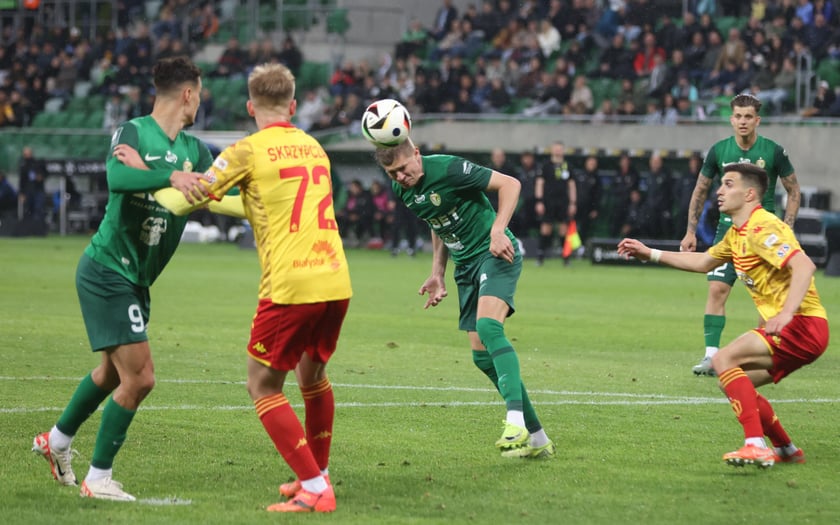 Kibice na meczu Śląska z Jagiellonią