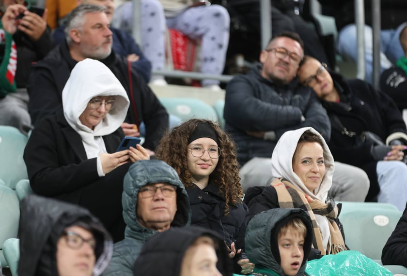 Kibice na meczu Śląska z Jagiellonią