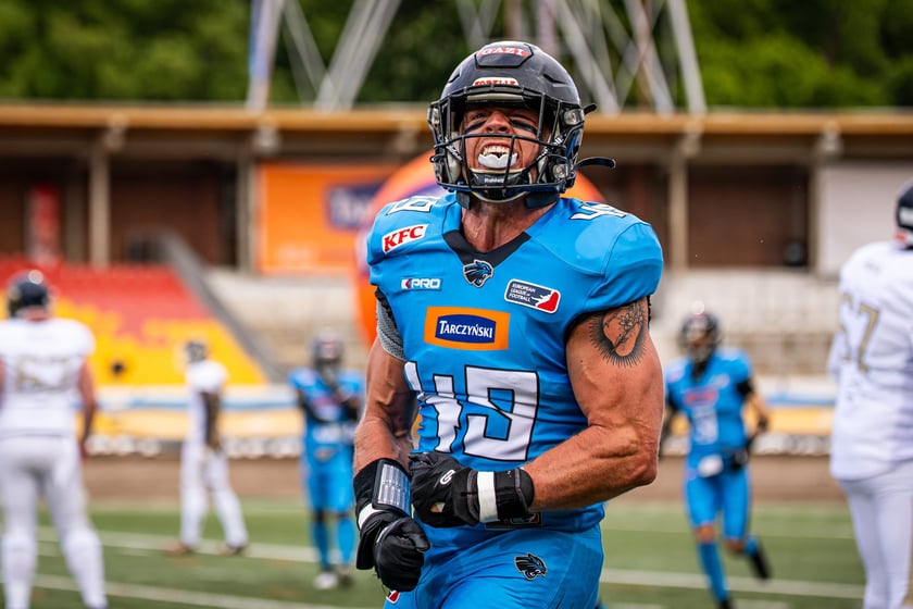 Panthers Wrocław pokonali Fehervar Enthroners 55:12 podczas pierwszego spotkania European League of Football 2025