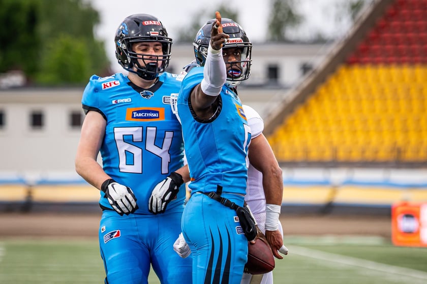 Panthers Wrocław pokonali Fehervar Enthroners 55:12 podczas pierwszego spotkania European League of Football 2025