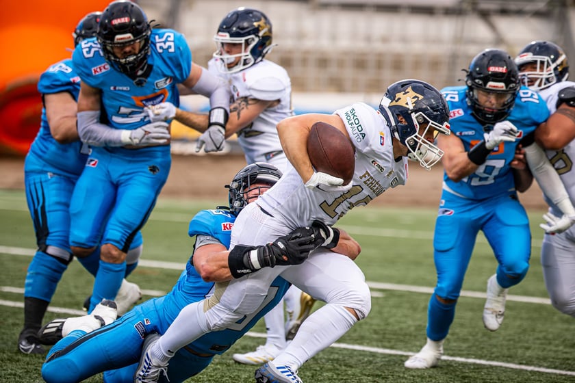 Panthers Wrocław pokonali Fehervar Enthroners 55:12 podczas pierwszego spotkania European League of Football 2025