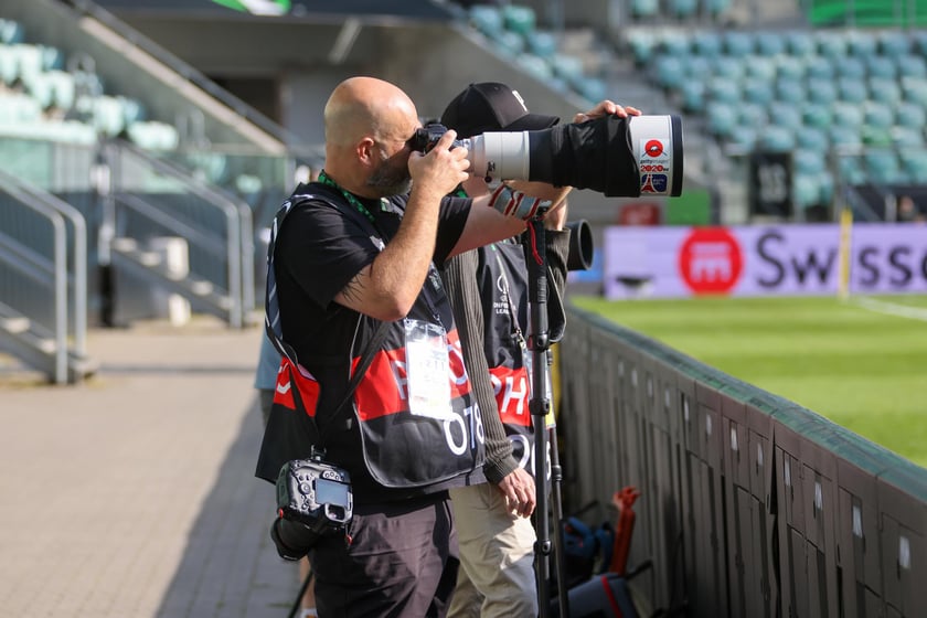 Trening Betisu na stadionie we Wrocławiu przed finałem z Chelsea, 27 maja