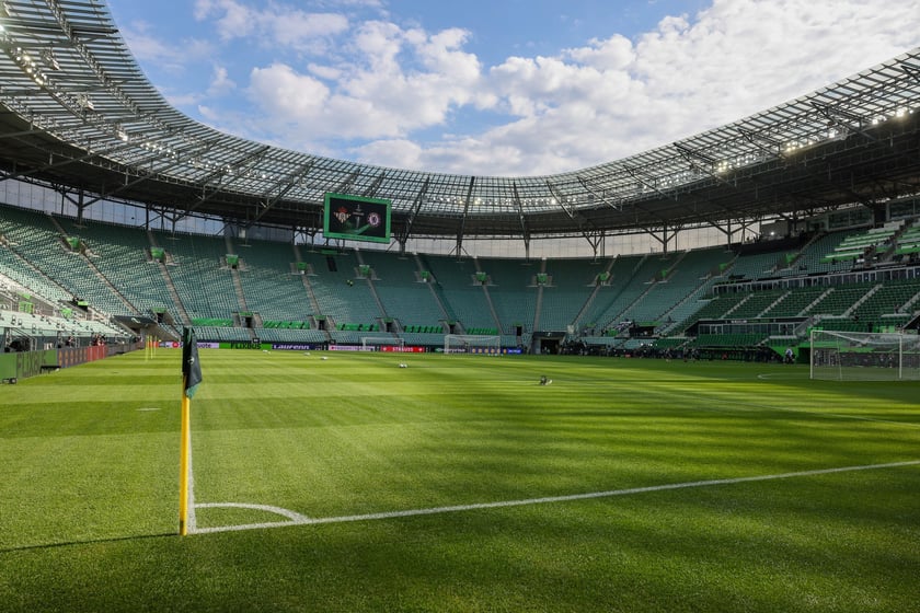 Trening Betisu na stadionie we Wrocławiu przed finałem z Chelsea, 27 maja