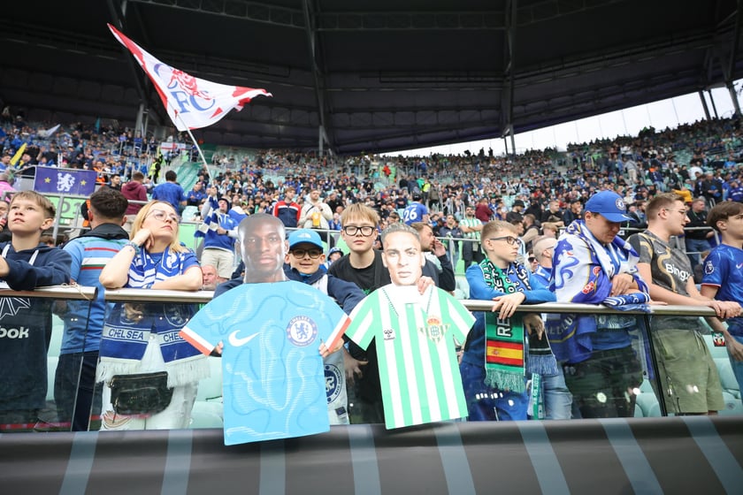 Finał Ligi Konferencji Chelsea F.C - Real Betis we Wrocławiu - zdjęcia kibiców