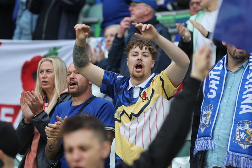 Finał Ligi Konferencji Chelsea F.C - Real Betis we Wrocławiu - zdjęcia kibiców