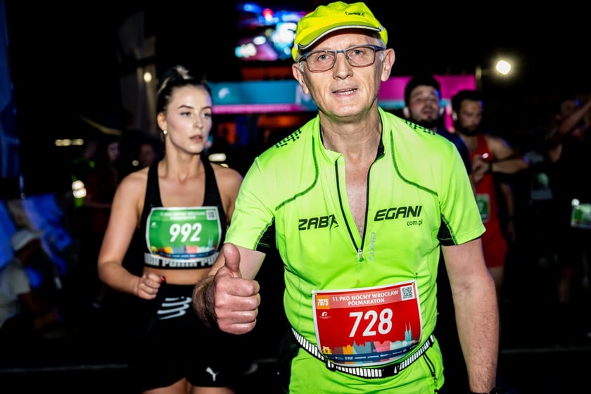 Uczestnicy 11. PKO Nocnego Wrocław Półmaratonu