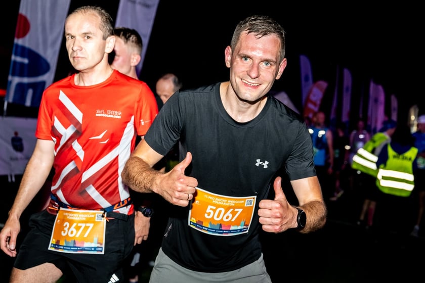 Uczestnicy 11. PKO Nocnego Wrocław Półmaratonu