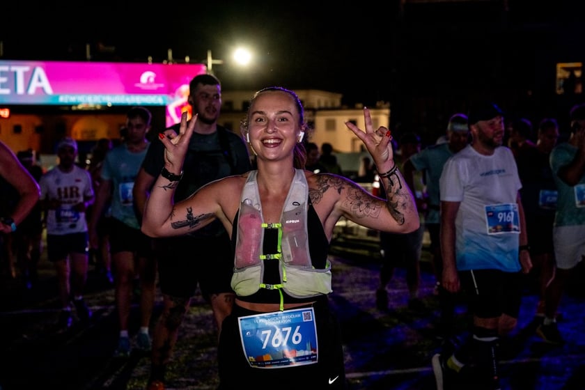 Uczestnicy 11. PKO Nocnego Wrocław Półmaratonu