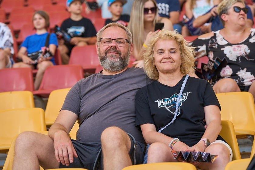 Kibice na meczu Panthers Wrocław z Centurions Cologne