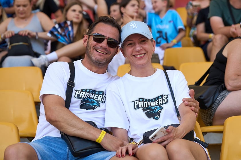 Kibice na meczu Panthers Wrocław z Centurions Cologne