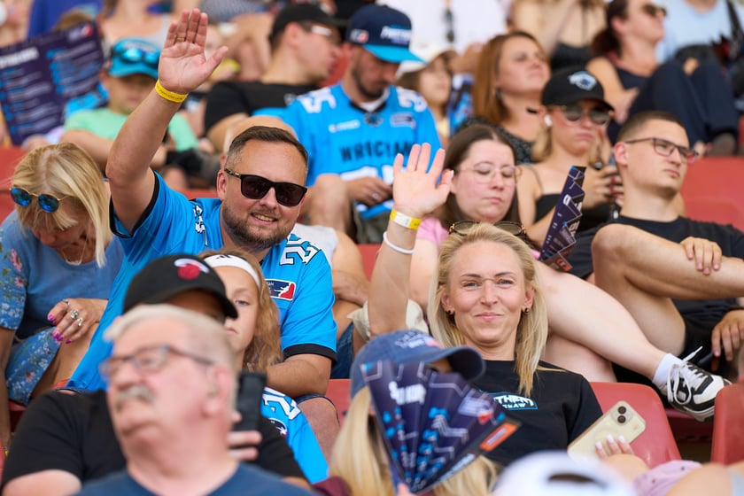 Kibice na meczu Panthers Wrocław z Centurions Cologne