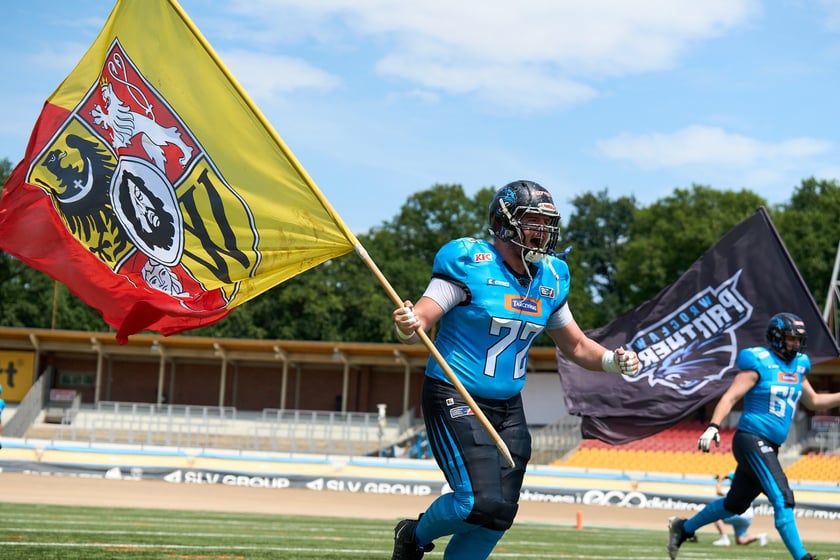 Kibice na meczu Panthers Wrocław z Centurions Cologne