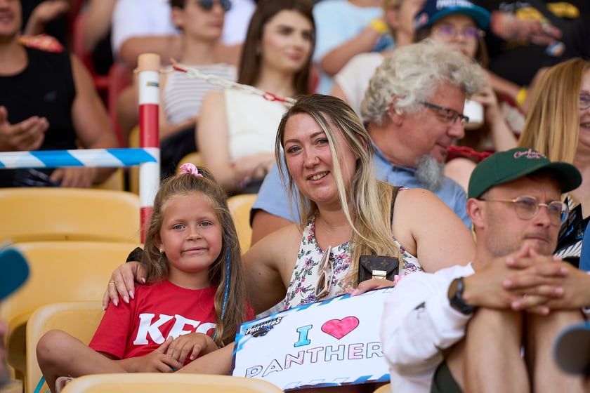 Kibice na meczu Panthers Wrocław z Centurions Cologne