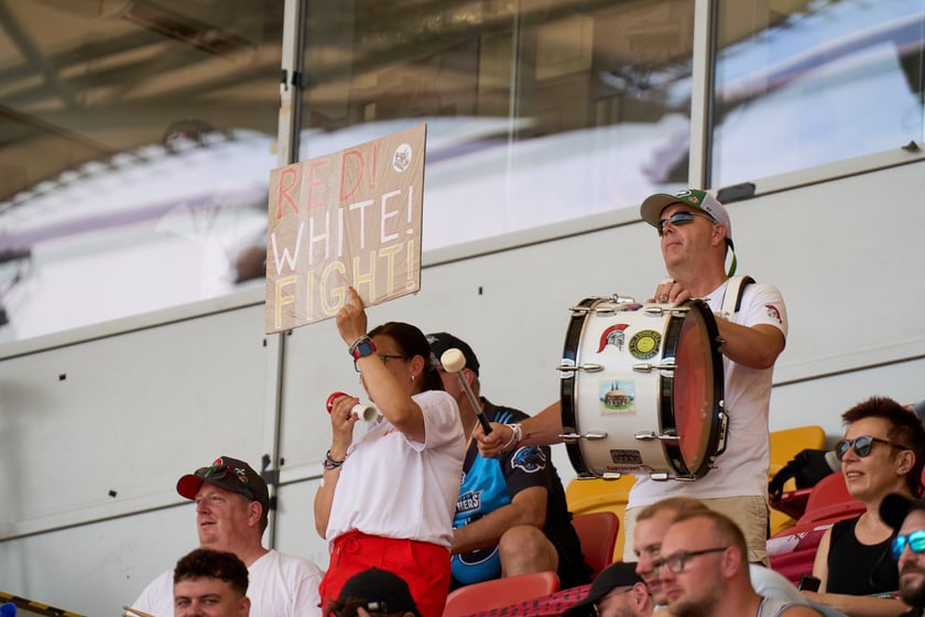 Kibice na meczu Panthers Wrocław z Centurions Cologne