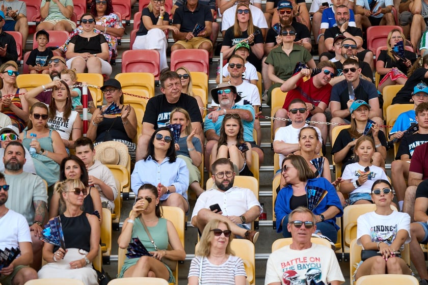 Kibice na meczu Panthers Wrocław z Centurions Cologne