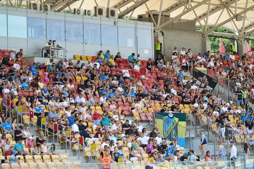 Kibice na meczu Panthers Wrocław z Centurions Cologne