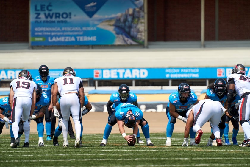 Kibice na meczu Panthers Wrocław z Centurions Cologne