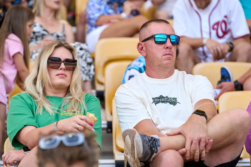 Kibice na meczu Panthers Wrocław z Centurions Cologne