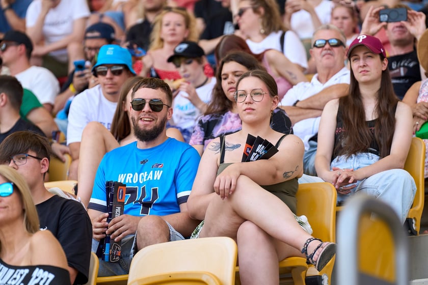 Kibice na meczu Panthers Wrocław z Centurions Cologne