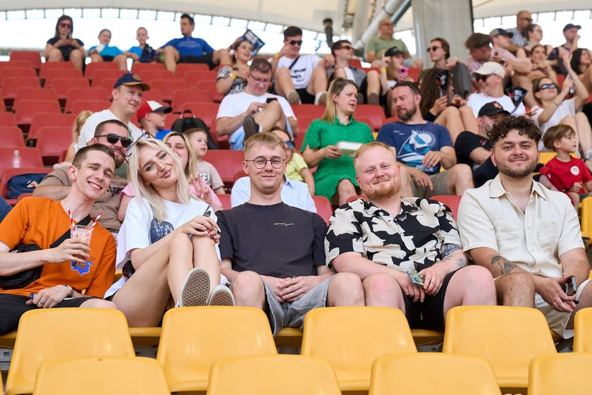 Kibice na meczu Panthers Wrocław z Centurions Cologne