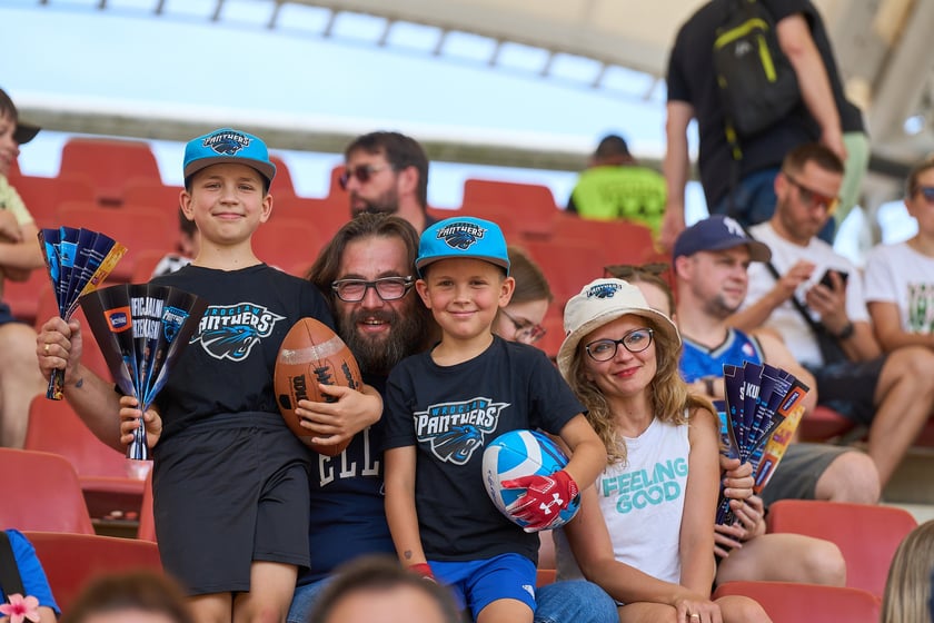 Kibice na meczu Panthers Wrocław z Centurions Cologne