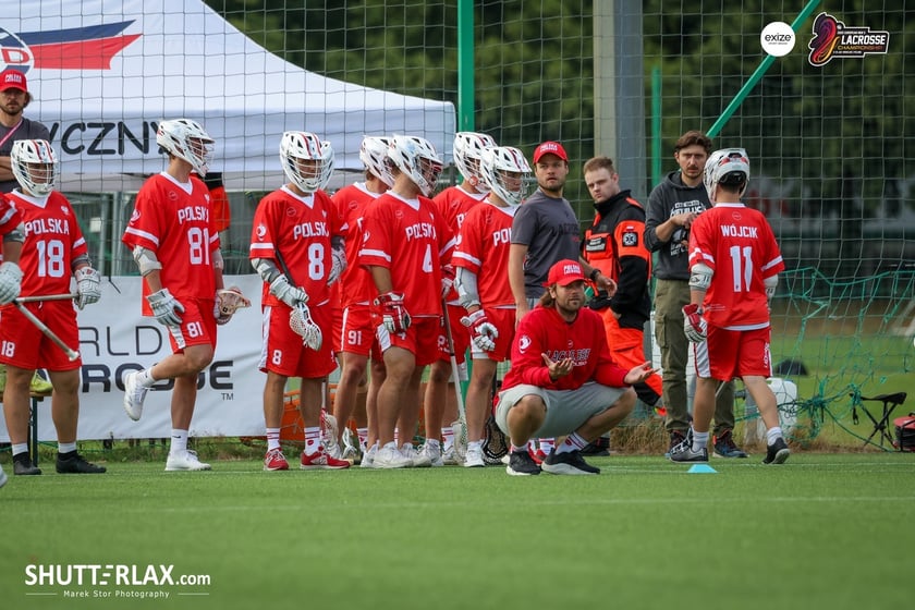 Mecz Polska - Niemcy na na Mistrzostwach Europy Mężczyzn w Lacrosse Wrocław 2025