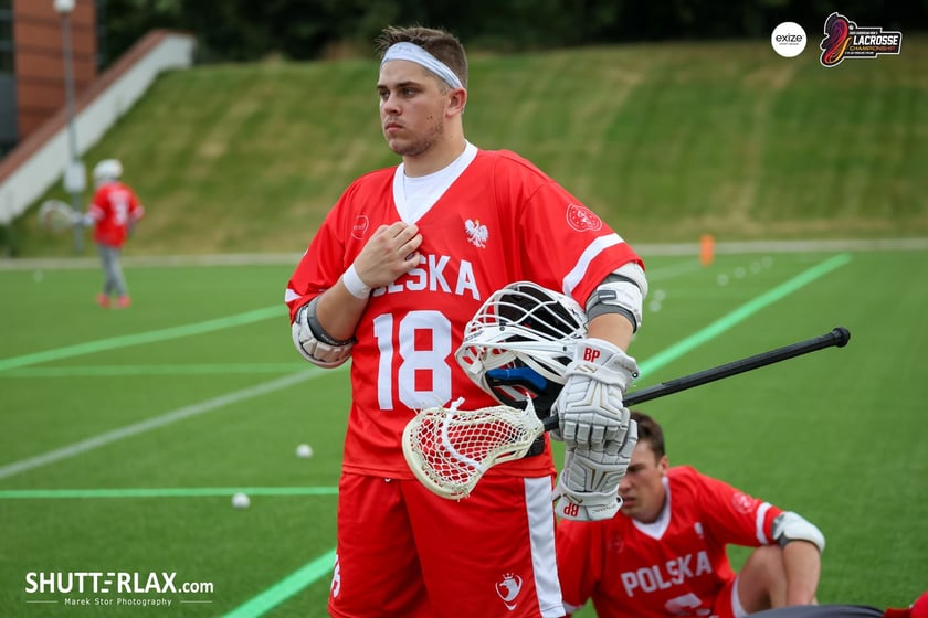 Mecz Polska - Niemcy na na Mistrzostwach Europy Mężczyzn w Lacrosse Wrocław 2025