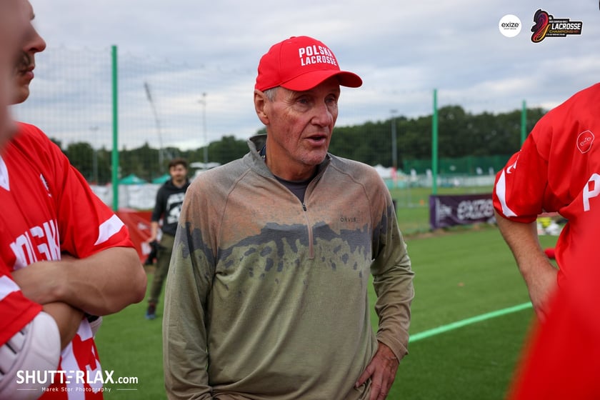 Mecz Polska - Niemcy na na Mistrzostwach Europy Mężczyzn w Lacrosse Wrocław 2025