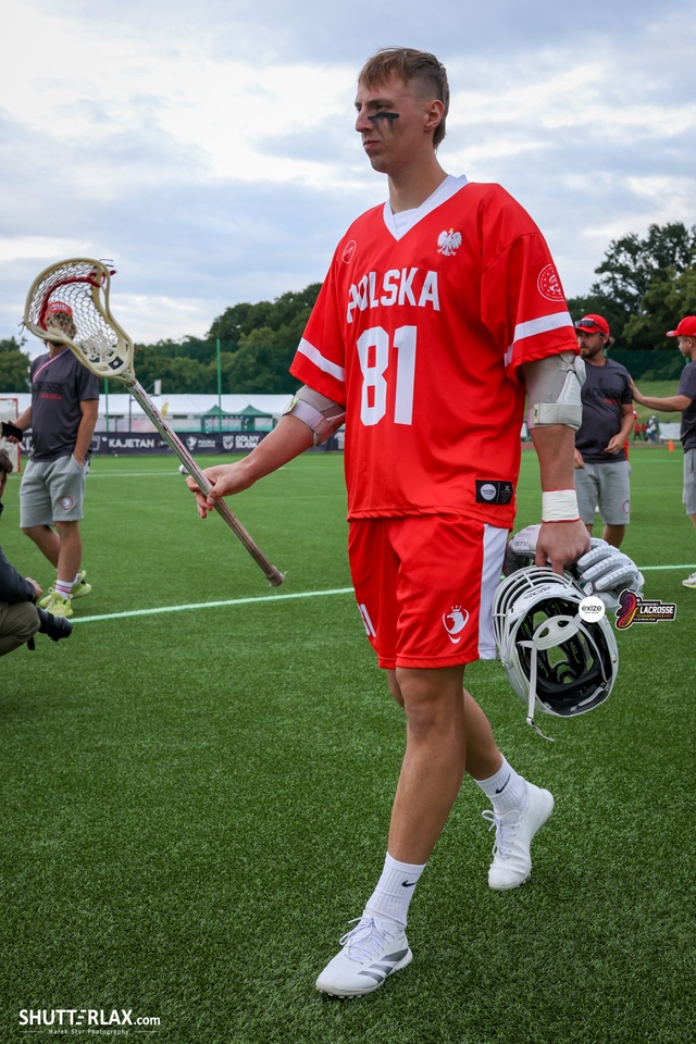 Mecz Polska - Niemcy na na Mistrzostwach Europy Mężczyzn w Lacrosse Wrocław 2025