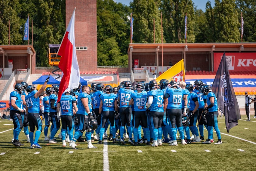 Panthers Wrocław - Vienna Wikings na Stadionie Olimpijskim - 19.07.2025. Zdjęcia z meczu oraz kibiców