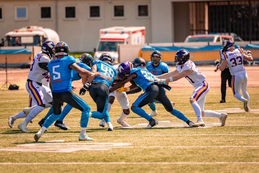 Panthers Wrocław - Vienna Wikings na Stadionie Olimpijskim - 19.07.2025. Zdjęcia z meczu oraz kibiców