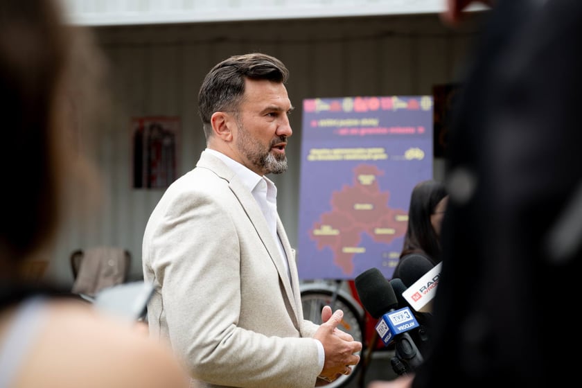 Tomasz Wiśliński, prezentacja nowych rowerów miejskich we Wrocławiu, 31 lipca 2025