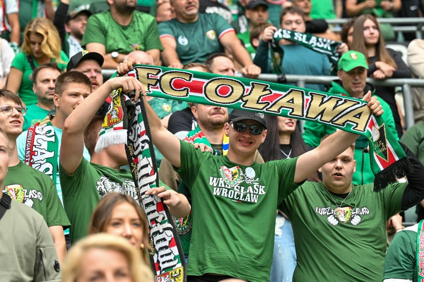 Mecz Śląsk Wrocław - Ruch Chorz&oacute;w 3 sierpnia na Tarczyński Arenie. Zdjęcia kibic&oacute;w
