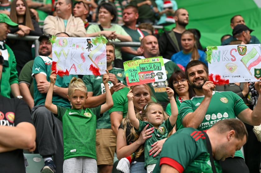 Mecz Śląsk Wrocław - Ruch Chorz&oacute;w 3 sierpnia na Tarczyński Arenie. Zdjęcia kibic&oacute;w