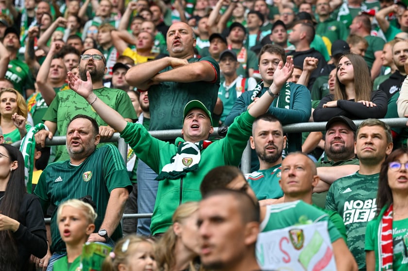 Mecz Śląsk Wrocław - Ruch Chorz&oacute;w 3 sierpnia na Tarczyński Arenie. Zdjęcia kibic&oacute;w
