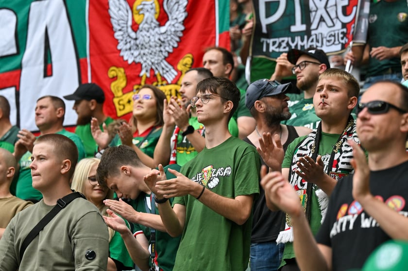 Mecz Śląsk Wrocław - Ruch Chorz&oacute;w 3 sierpnia na Tarczyński Arenie. Zdjęcia kibic&oacute;w