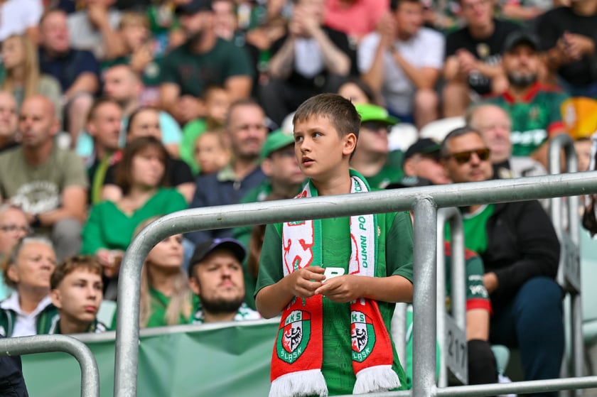 Mecz Śląsk Wrocław - Ruch Chorz&oacute;w 3 sierpnia na Tarczyński Arenie. Zdjęcia kibic&oacute;w