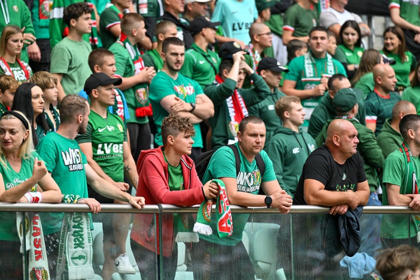 Mecz Śląsk Wrocław - Ruch Chorz&oacute;w 3 sierpnia na Tarczyński Arenie. Zdjęcia kibic&oacute;w