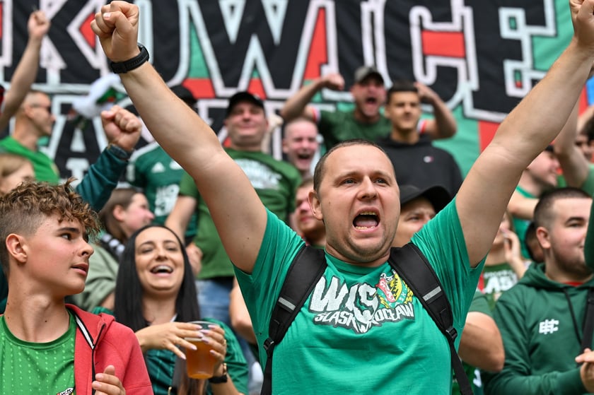 Mecz Śląsk Wrocław - Ruch Chorz&oacute;w 3 sierpnia na Tarczyński Arenie. Zdjęcia kibic&oacute;w