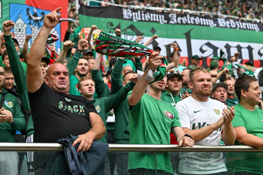 Mecz Śląsk Wrocław - Ruch Chorz&oacute;w 3 sierpnia na Tarczyński Arenie. Zdjęcia kibic&oacute;w