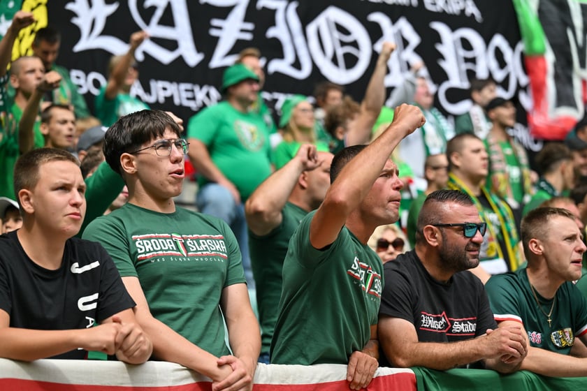 Mecz Śląsk Wrocław - Ruch Chorz&oacute;w 3 sierpnia na Tarczyński Arenie. Zdjęcia kibic&oacute;w