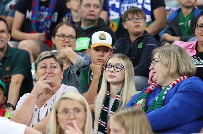 Kibice na Tarczyński Arena na meczu Śląska Wrocław z Miedzią Legnica