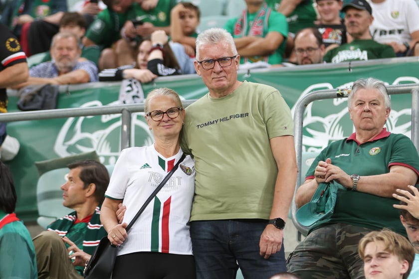 Kibice na Tarczyński Arena na meczu Śląska Wrocław z Miedzią Legnica