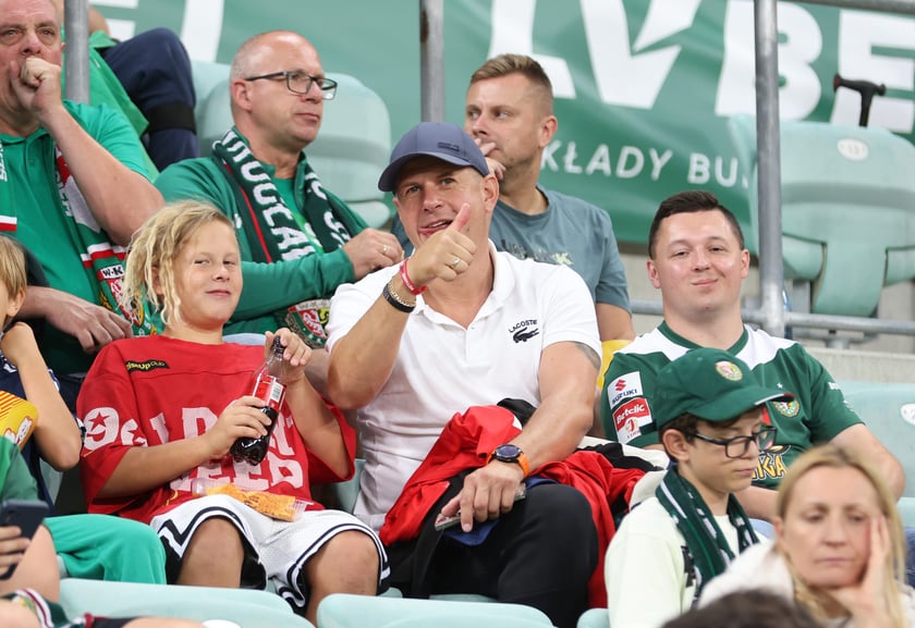 Kibice na Tarczyński Arena na meczu Śląska Wrocław z Miedzią Legnica