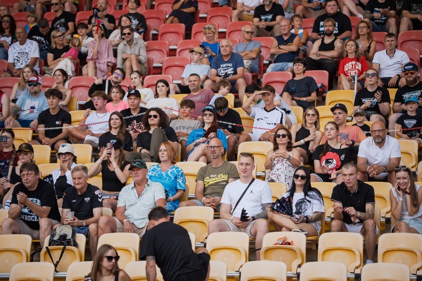 Mecz Panthers Wrocław - Munich Ravens na Stadionie Olimpijskim. Zdjęcia z meczu oraz kibiców, 16 sierpnia 2025 r.